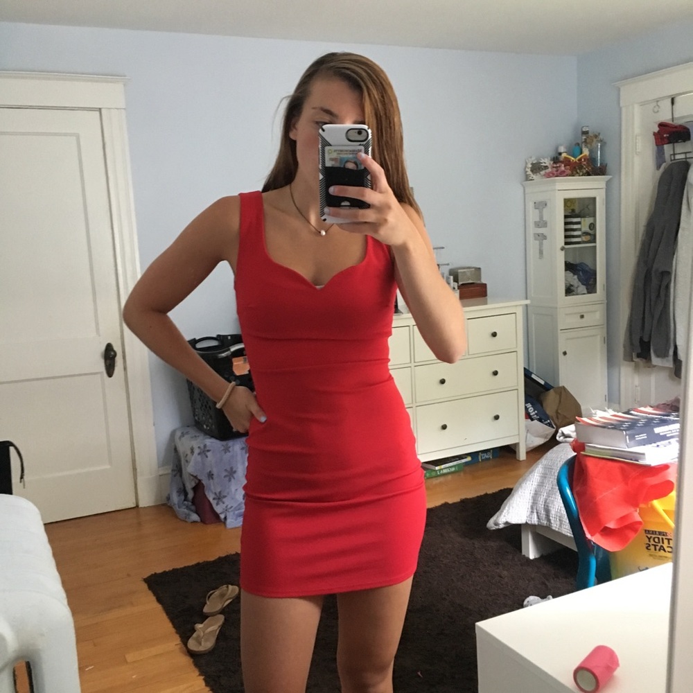 Lulus red bodycon